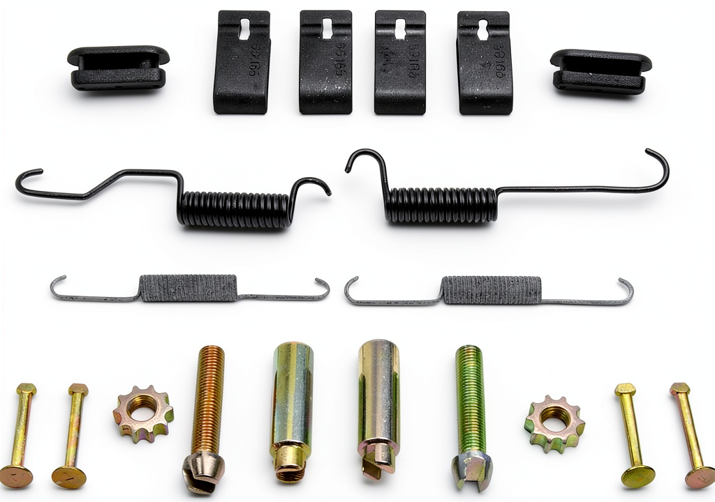 Mechanic installing Dorman parking brake kit on a vehicle