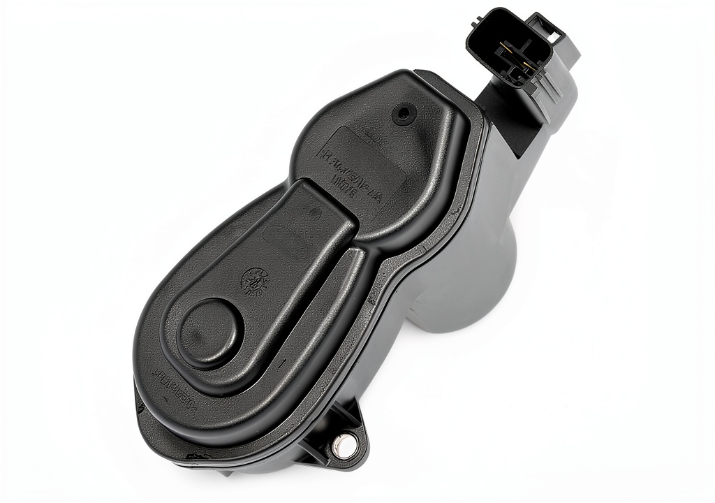 Installing Dorman Parking Brake Actuator Replacement under a vehicle's undercarriage