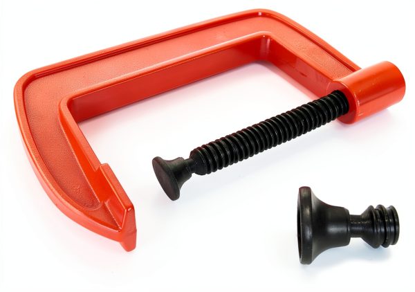 RHBLME Heavy Duty 5 Inch C Clamp Set Orange Malleable Iron 4 Pack-3
