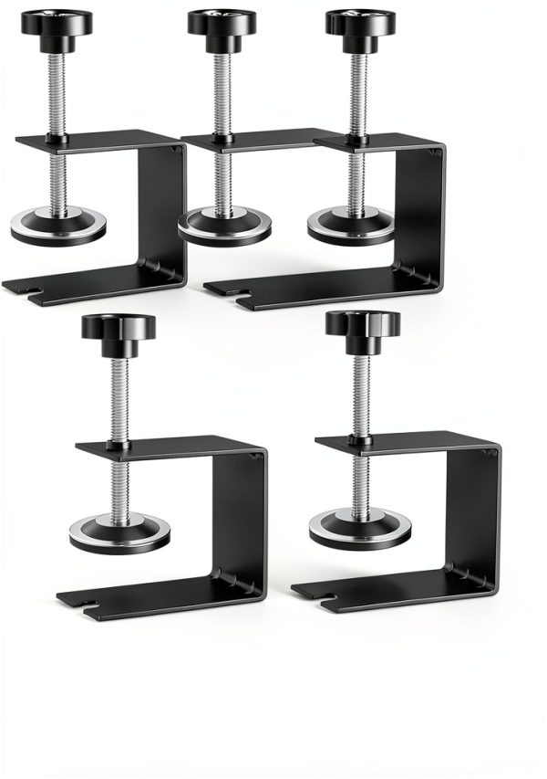 JEEJINYAN C-Clamp 6pcs Black Modern Cold‑Rolled Steel Clamp JJ023c-0