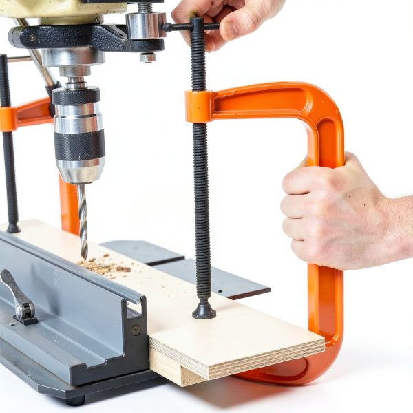 C Clamp 8-Inch Adjustable Metal PONY POJ2680 Orange Brushed Finish-7
