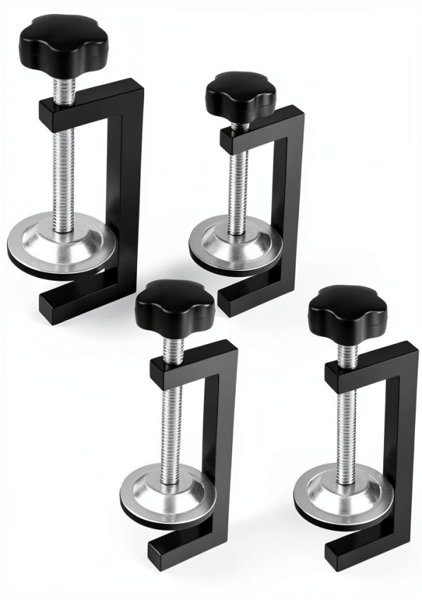 IMeanTop Classic Aluminum C‑Clamp IF04090919 Black 4‑Pack-0