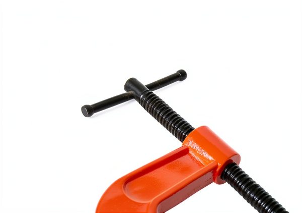 RHBLME Heavy Duty 5 Inch C Clamp Set Orange Malleable Iron 4 Pack-4