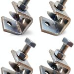 Heavy Duty C-Clamp Hozzwhoo Stainless Steel 22mm Silver Model 240003-0