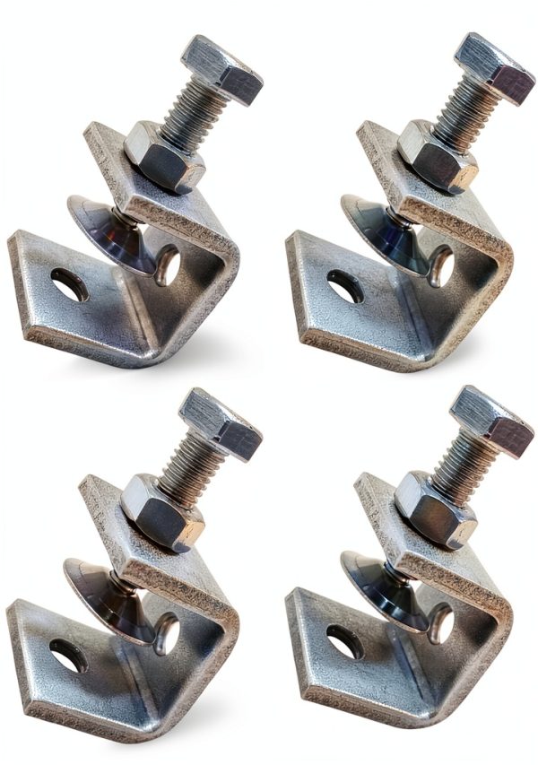 Heavy Duty C-Clamp Hozzwhoo Stainless Steel 22mm Silver Model 240003-0