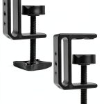 VIVO Aluminum C-Clamp with 1/4-20 & 3/8-16 Socket, 2 Pack Black-0