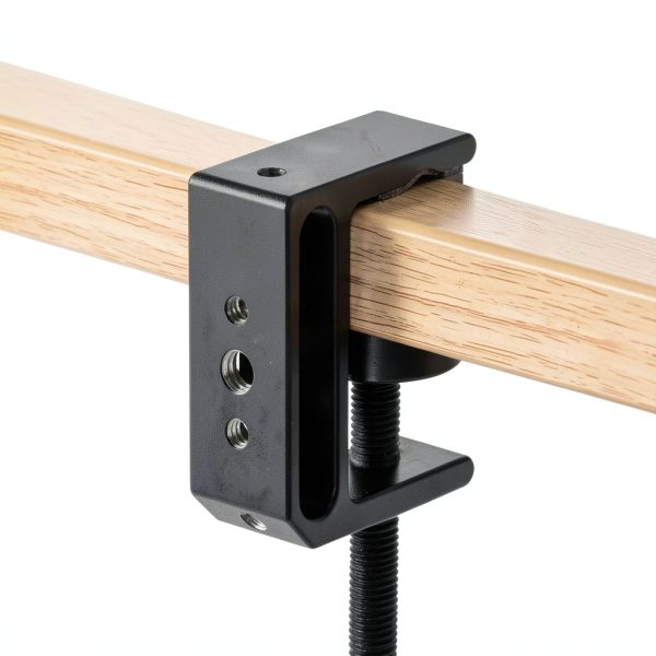 VIVO Aluminum C-Clamp with 1/4-20 & 3/8-16 Socket, 2 Pack Black-1