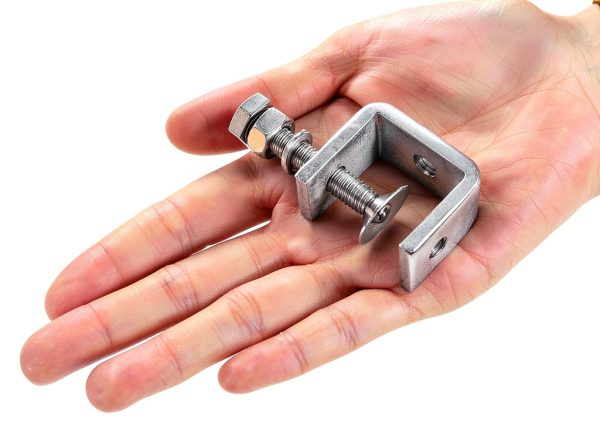 304 Stainless Steel C Clamps Nagpew Mini Tiger Set 10pcs Wide Jaw-4