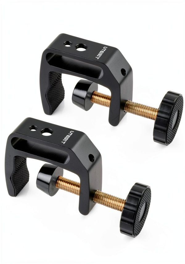 C Clamp UTEBIT Small 2 Inch Aluminum Mount with Thread Holes 2 Pack-7