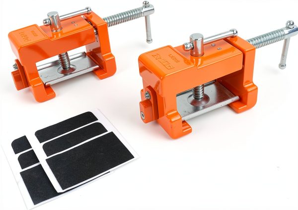 Cabinet Claw by PONY 8510BP 2-Pack Orange Aluminum C‑Clamp-0