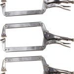 Hiceeden 18 Inch Deep C Clamp 3 Pack Heavy-Duty Swivel Welding Clamps-0