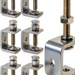 304 Stainless Steel C Clamps Nagpew Mini Tiger Set 10pcs Wide Jaw-0
