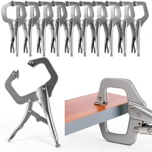 Yexiya 10 Pcs Locking C Clamp Adjustable Welding Alloy Steel 6 Inch-0