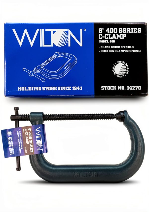Wilton C-Clamp 8-1/4" Opening 4-15/16" Throat 6900 Lbs Model 408-1