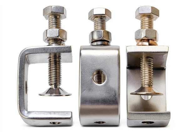 304 Stainless Steel C Clamps Nagpew Mini Tiger Set 10pcs Wide Jaw-3