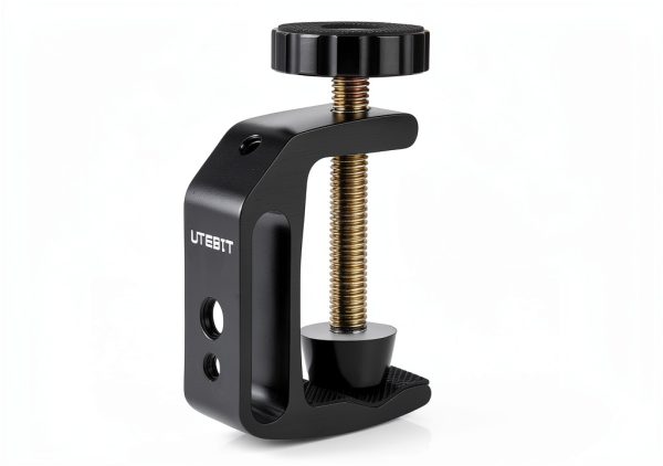 C Clamp UTEBIT Small 2 Inch Aluminum Mount with Thread Holes 2 Pack-5