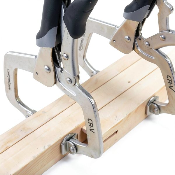 Amazon Basics Adjustable Metal Face Clamps for Woodworking, Welding, or Repairs, 11-inch, Pack of 2, Black/Silver-3